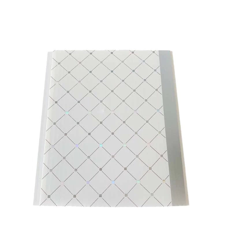 White Serious Hot Stamping Shining Home Decoration PVC Ceiling Panel Plafon PVC