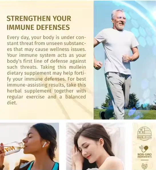 Private Label Mullein Leaf Extract Drops Lung Detox Cleanse Fast Absorbing Liquid Mullein Drop