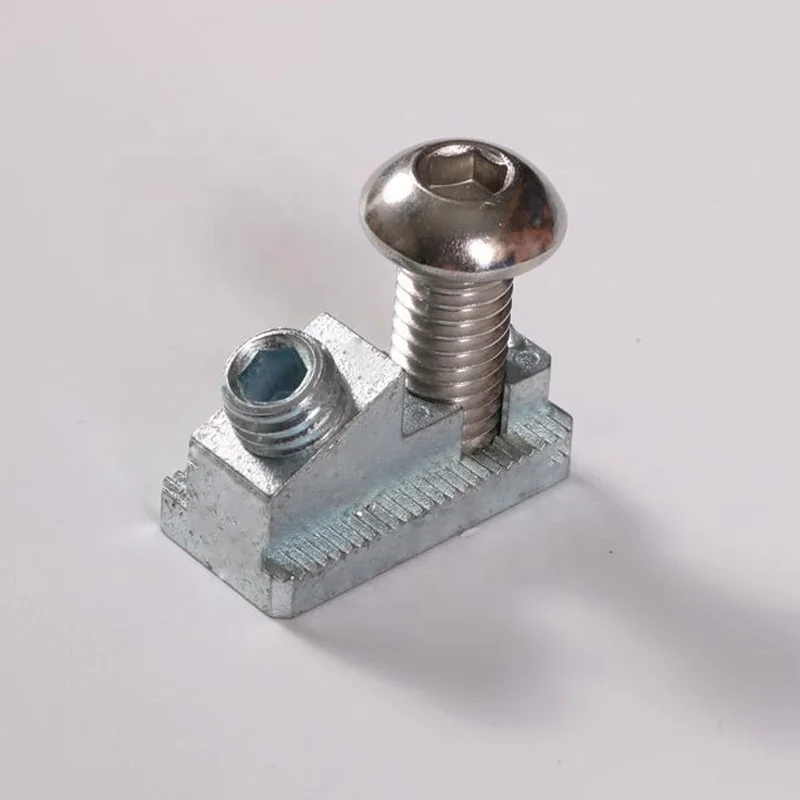 Wholesale Aluminum Profile Accessory Slot 8 Unner Angle Connector Including Screw For 40*40 Profile