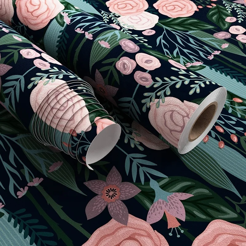 Diverse Designs Peel and Stick Washable PVC Wallpaper Roll Wall Sticker Decorations for Home Adhesive Wall Paper