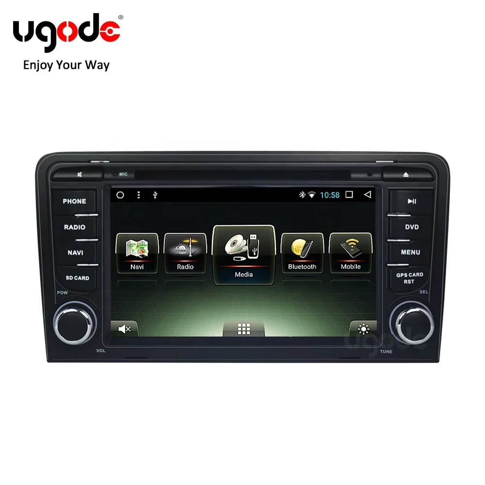 
Ugode Wholesale Android Car DVD Player GPS Navigation Stereo for Audi A3 QLE DVD GPS 