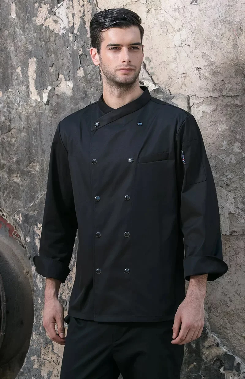 Горячая Распродажа, Профессиональная форма шеф-повара, хлопковый фартук для кухни