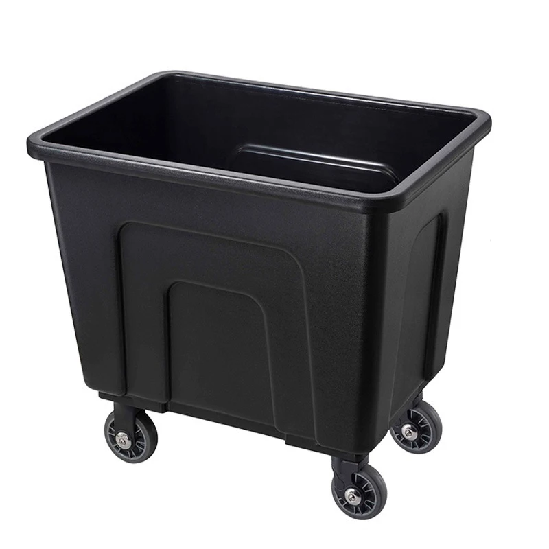 Hot Sale  Pp Plastic  Linen Storage Cart Linen Truck Service Trolley For Washhouse Storehouse Warehouse
