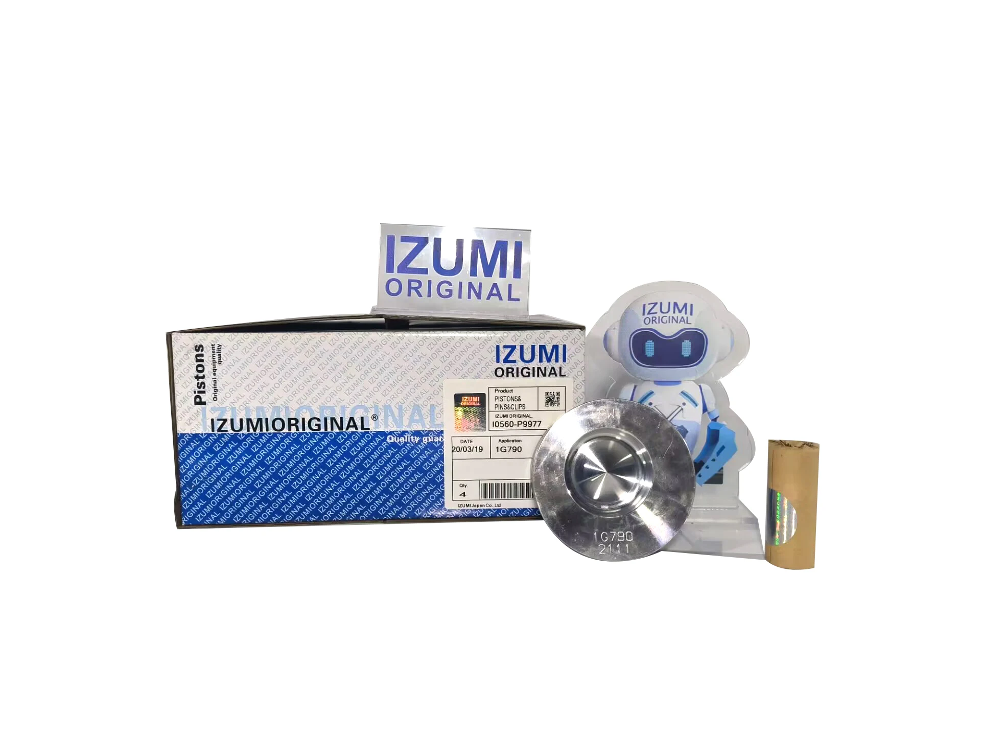 Оригинальный высококачественный поршень IZUMI V2403 1J890 4D76 с масляным проходом 1G790 детали двигателя комплект поршневых деталей для KUBOTA