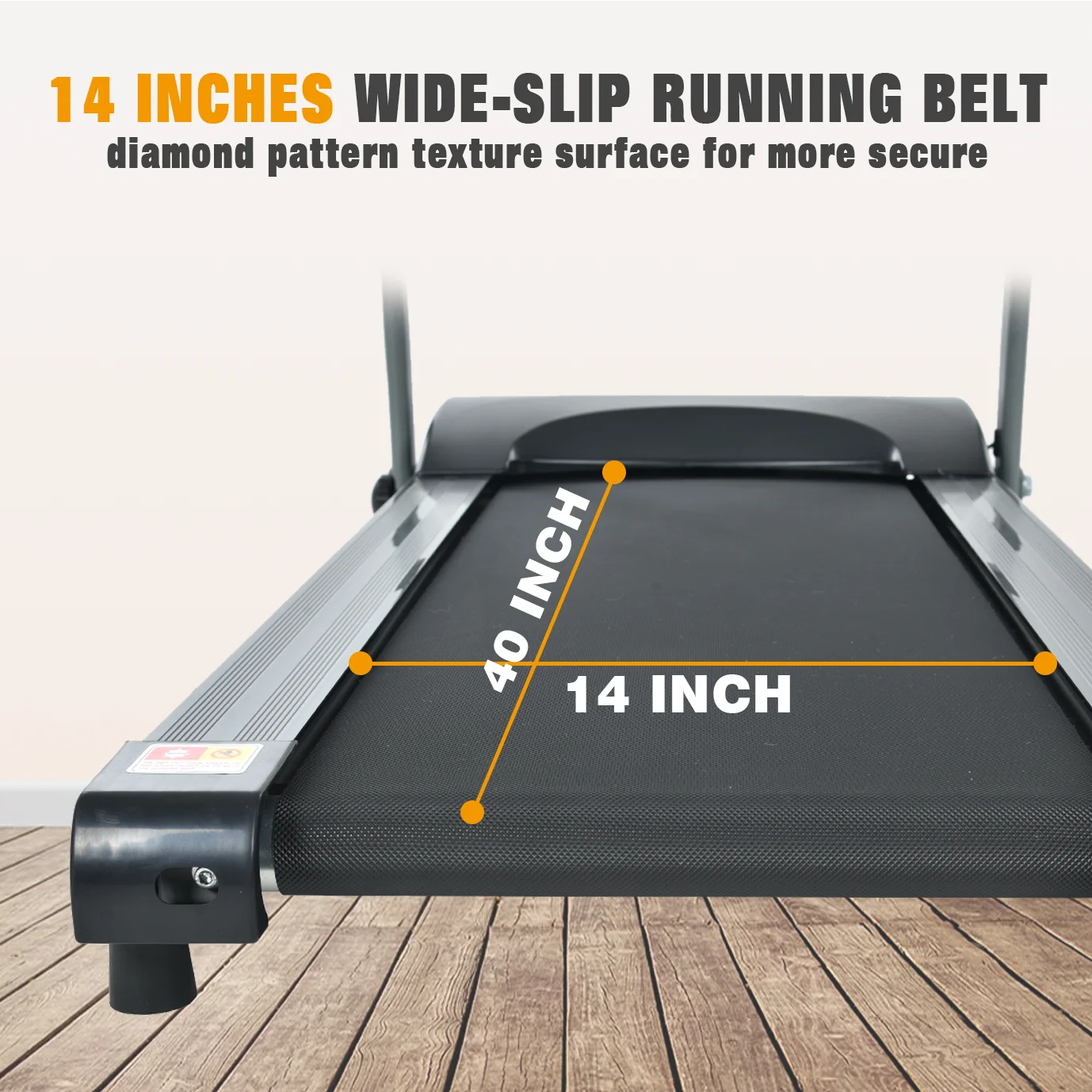 Folding Electric Treadmill with Incline 2.5HP Energy Saving Motor Running Walking for Home Office Indoor Cardio Exercise