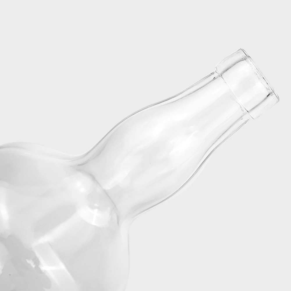 Empty  Glass Liquor Bottle 700ml 750ml Clear Gin Whiskey Vodka Liquor Spirit Bottle for Liquor Rum