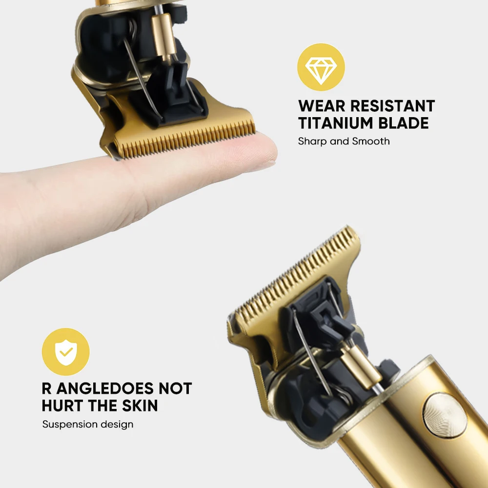 Tondeuses a Cheveux LCD дисплей Беспроводная Машинка для стрижки волос