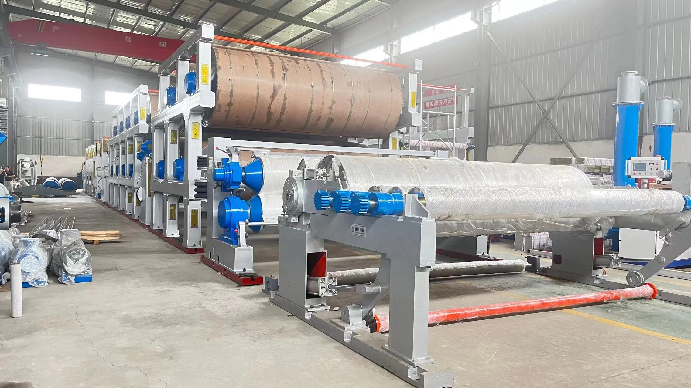 corrugated fluting testliner paper plant mill kraft roll paper making machine factory price