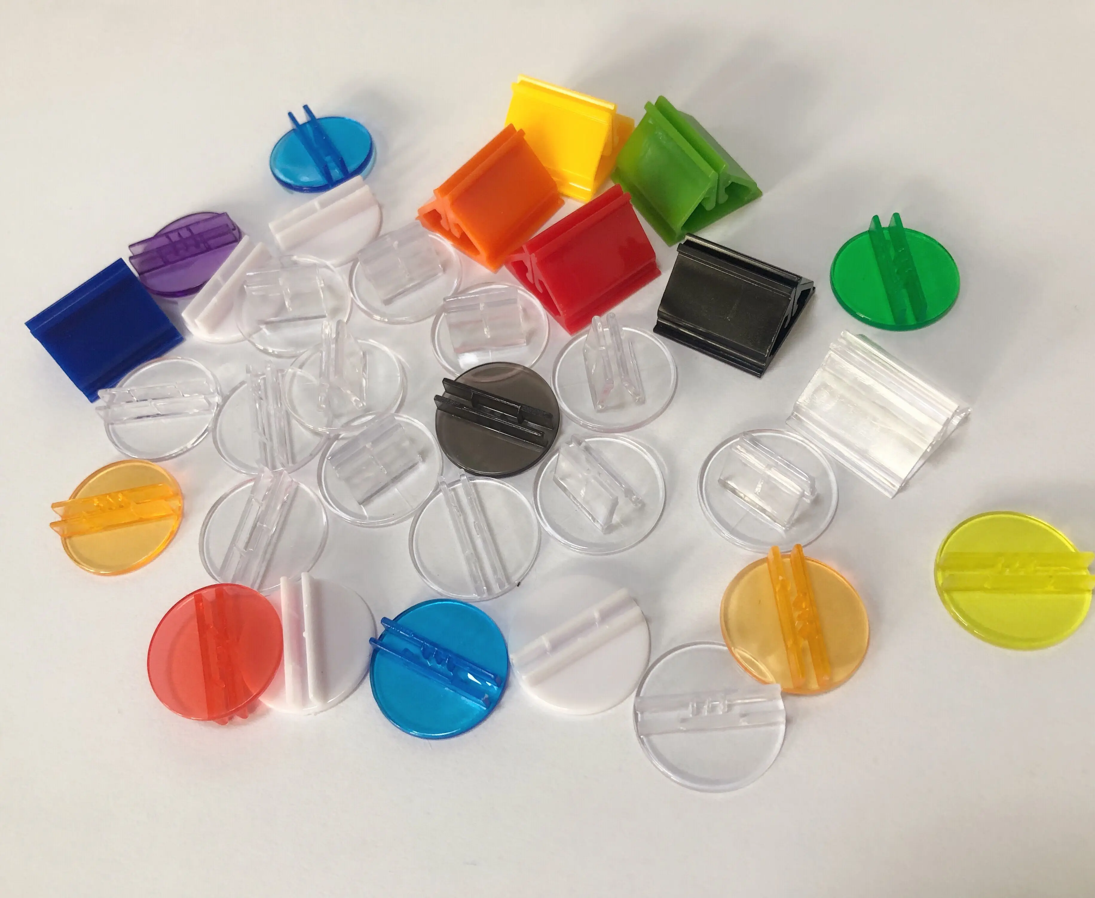 Customize boardgame  plastic game pawns PVC or ABS material game miniature base ring