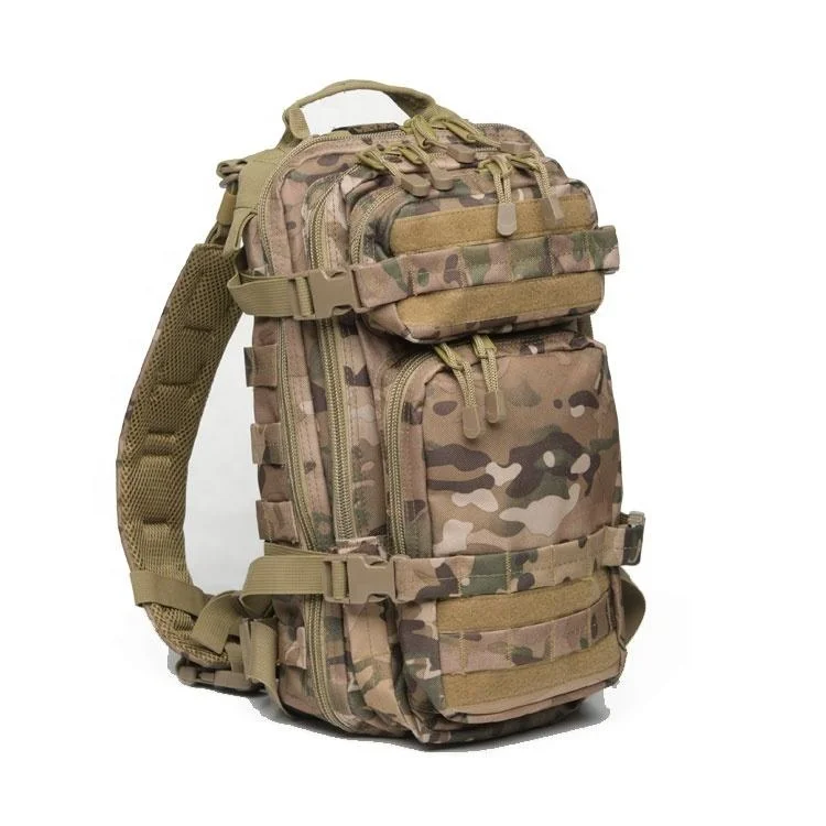 Unisex Camouflage Waterproof Multi-Functional Tactical Hunting Backpack Customizable MOLLE System Zipper Oxford Polyester Mesh