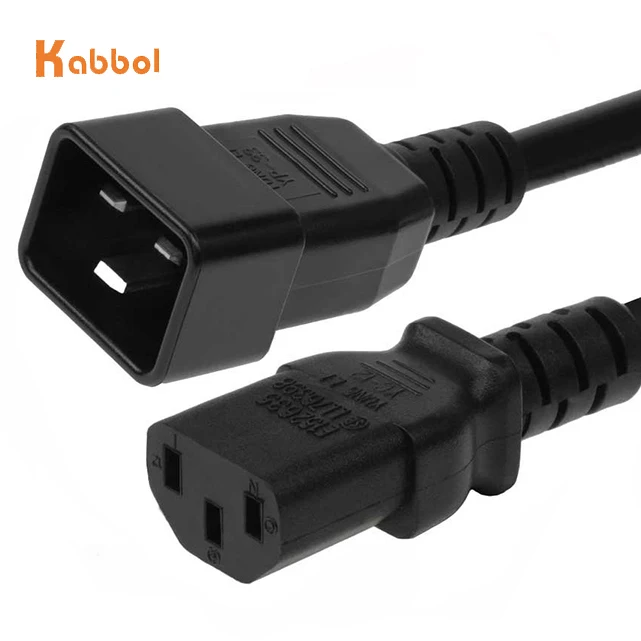  High Quality KC PSE ETL PDU Power extension cord iec c19 to c20 UPS AC Cable 1.8m H05VV-F 3G 2.5MM2