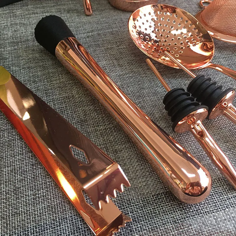  Cocktailshaker 750 мл из розового золота Бостонский шейкер 11 шт. набор адвокатское сословие нержавеющей стали аксессуар панели инструментов Профессиональный Бармен