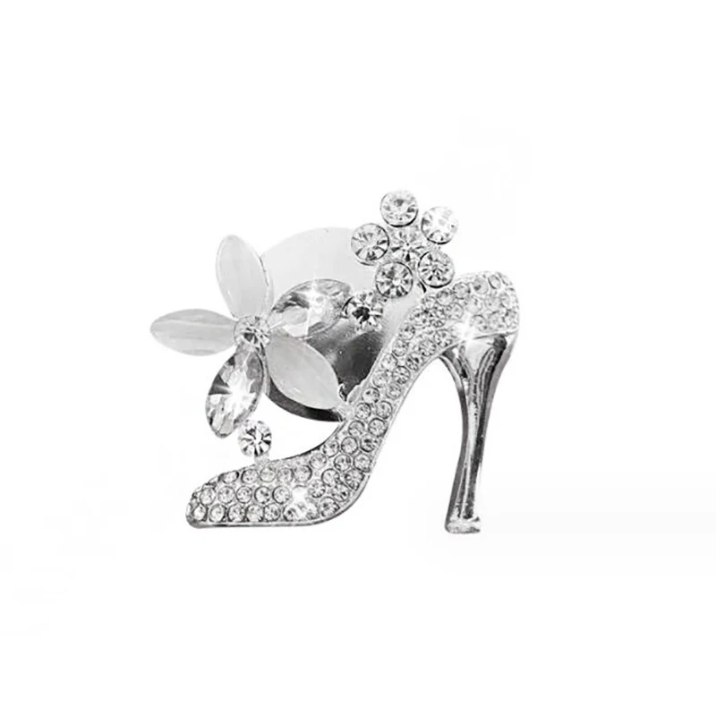 Crystal Bling Rhinestone Girls Purse High Heels Shoe Car Vent Clip Perfume Diffuser Air Freshener