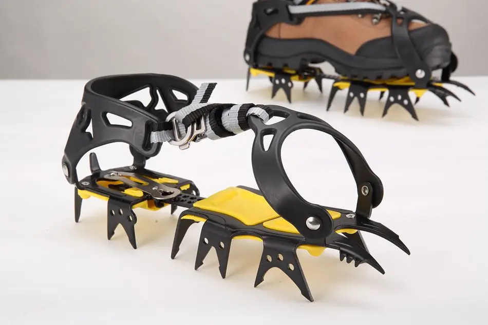 Professional 18 Teeth Ice Crampons Winter Snow Boot Shoe Covers Gripper Ice Cleats Anti Slip Spikes