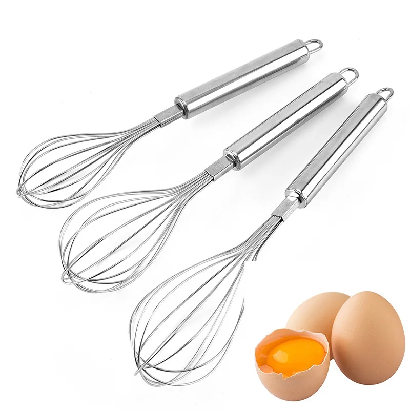 Stainless Steel Kitchen Whisks Balloon Wire Whisk for Blending Whisking Beating Egg Stirring