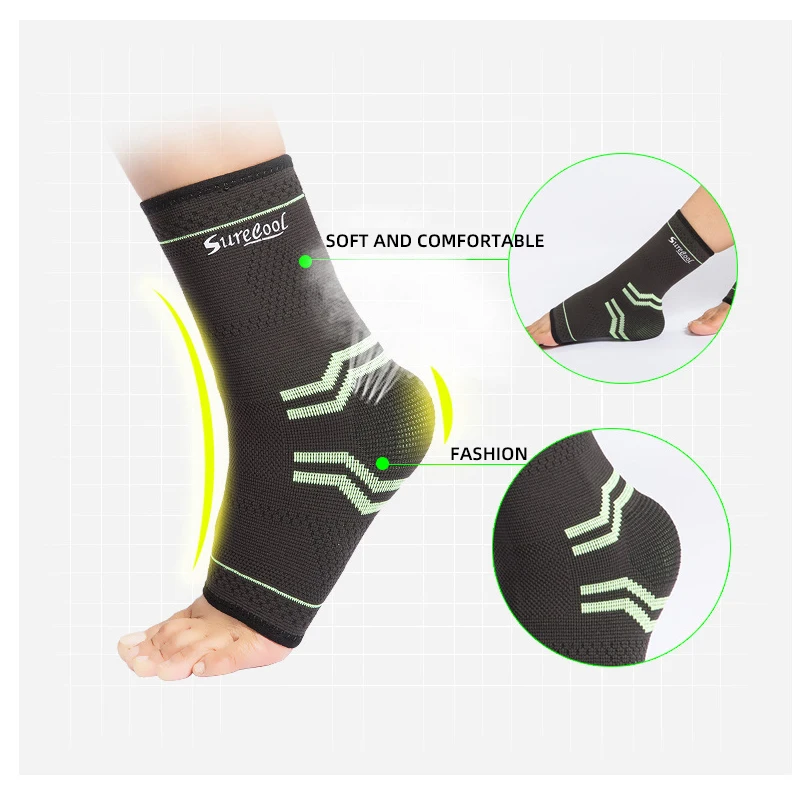 Adjustable Ankle Support Sleeve Compression High Elastic Sports Basketball Ankle Brace