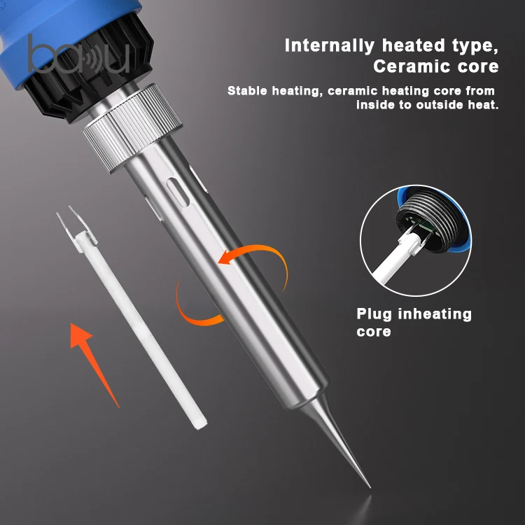 Electric Solder Iron 60W Adjustable Temperature Ba-464 Replaceable Soldering Tip Welding Irons For Repairing Rework