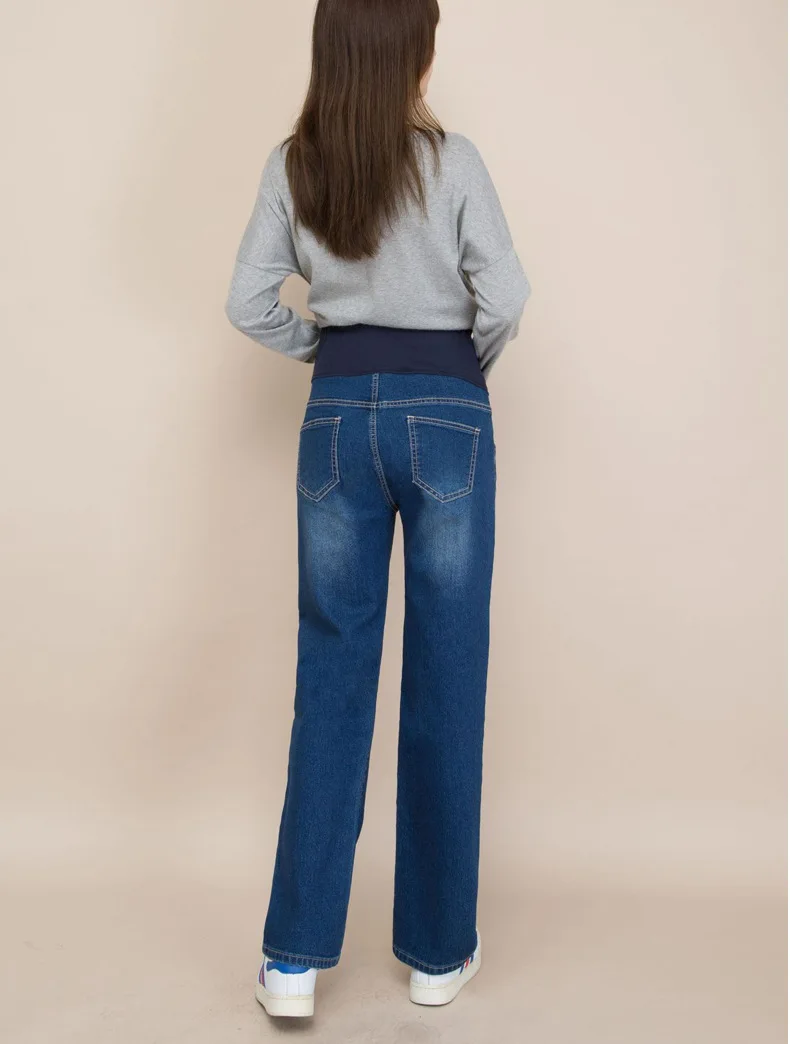 custom ladies high quality jeans stretch skinny fit maternity denim pants womens customized maternity jeans pregnant
