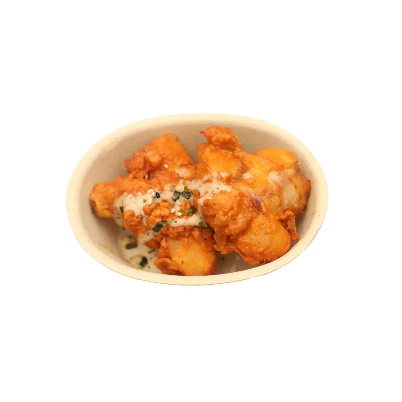 Good Quality Ecofriendly Compostable Disposable Dishes Disposable Bamboo Fiber Bowls For Food