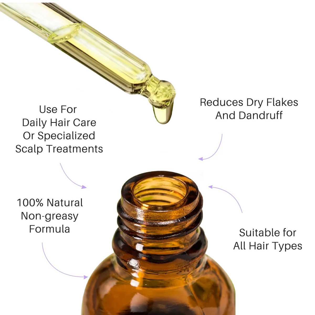 New Arrival Pure Organic Coconut Oil Set For Hair Serum Oil Repair Damaged