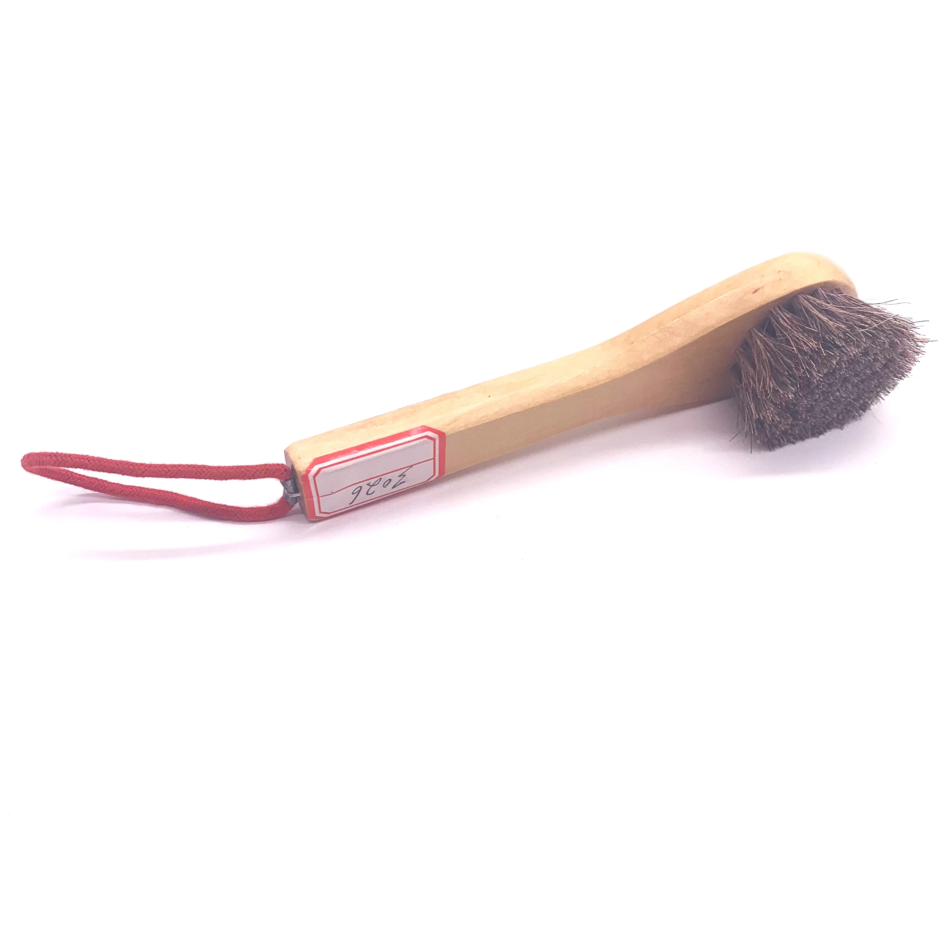 Horse Hair Shoe Brush Shine Polish Buffing Soft Shoe Brush Cleaning Brush Practical Professional Wood