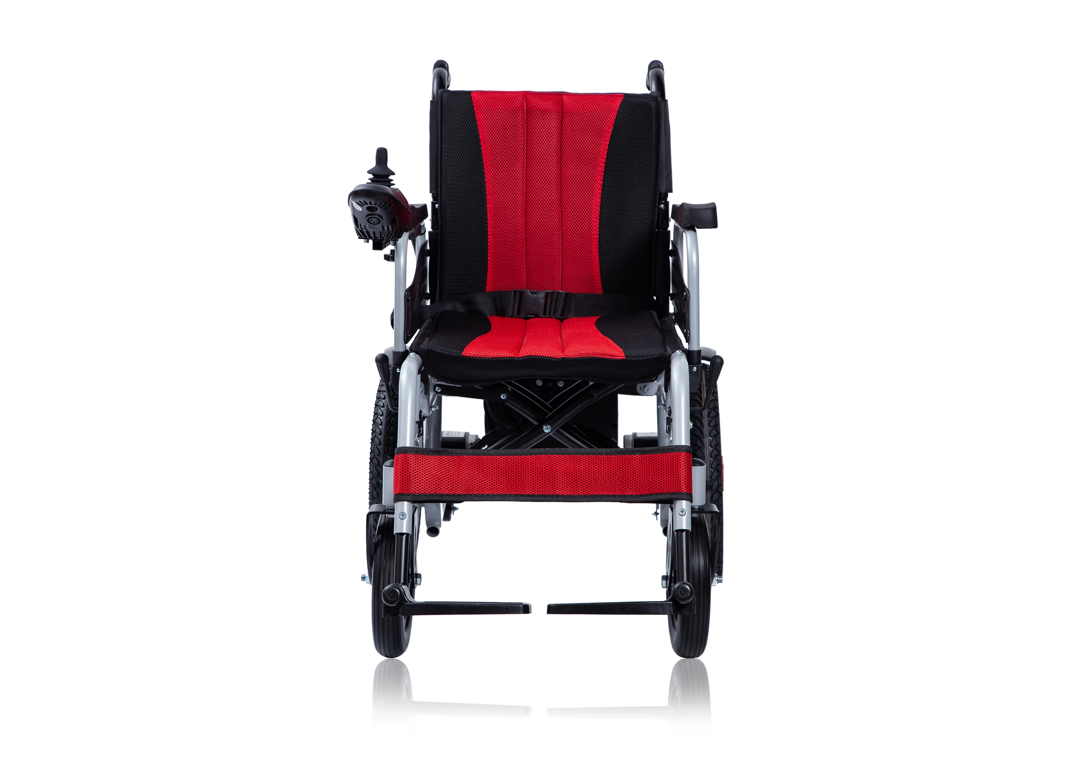Folding electric wheelchair for easy and safe exit electric wheelchair carbon steel for disabled wheelchair portable