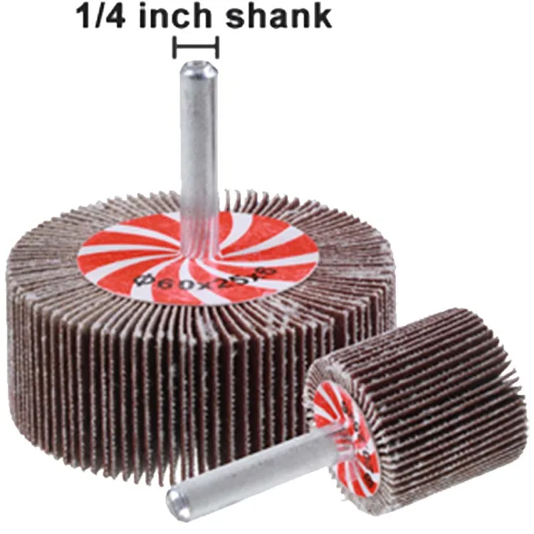 20-80mm 40-120 Grit Sanding Flap Wheel Abrasive Grinding Wheel with 6mm Shank mop flap wheel