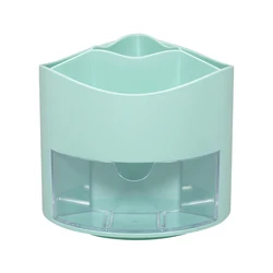 2023 New Product Multifunctional stationery box student desktop decoration creative simple plastic rotating pen holder