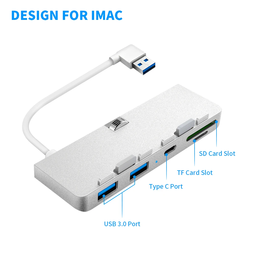 5 in1usb концентратор мультипорт Для imac с кардридером SD и TF PD 3 0 usb док-адаптер USB