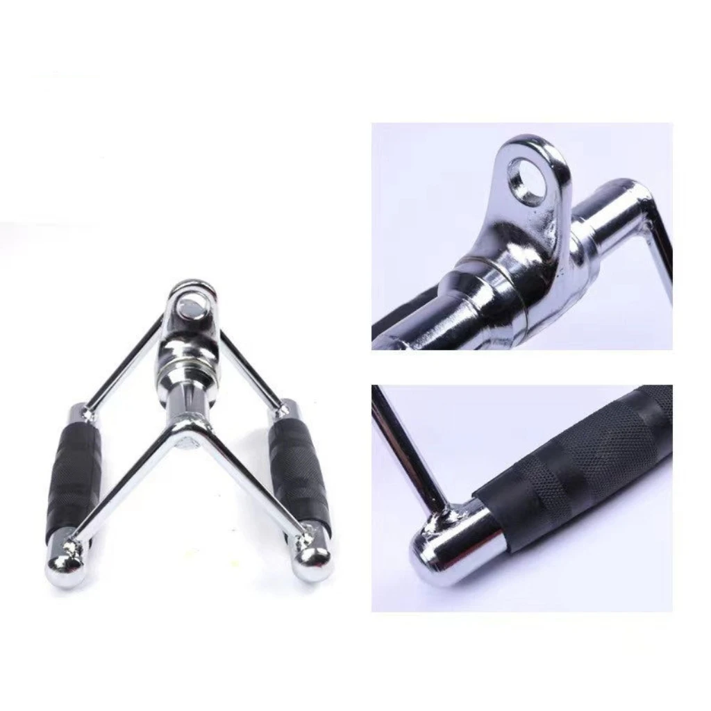 Double D Handle Exercise Pull up Bar with Rubber for Home Gym
