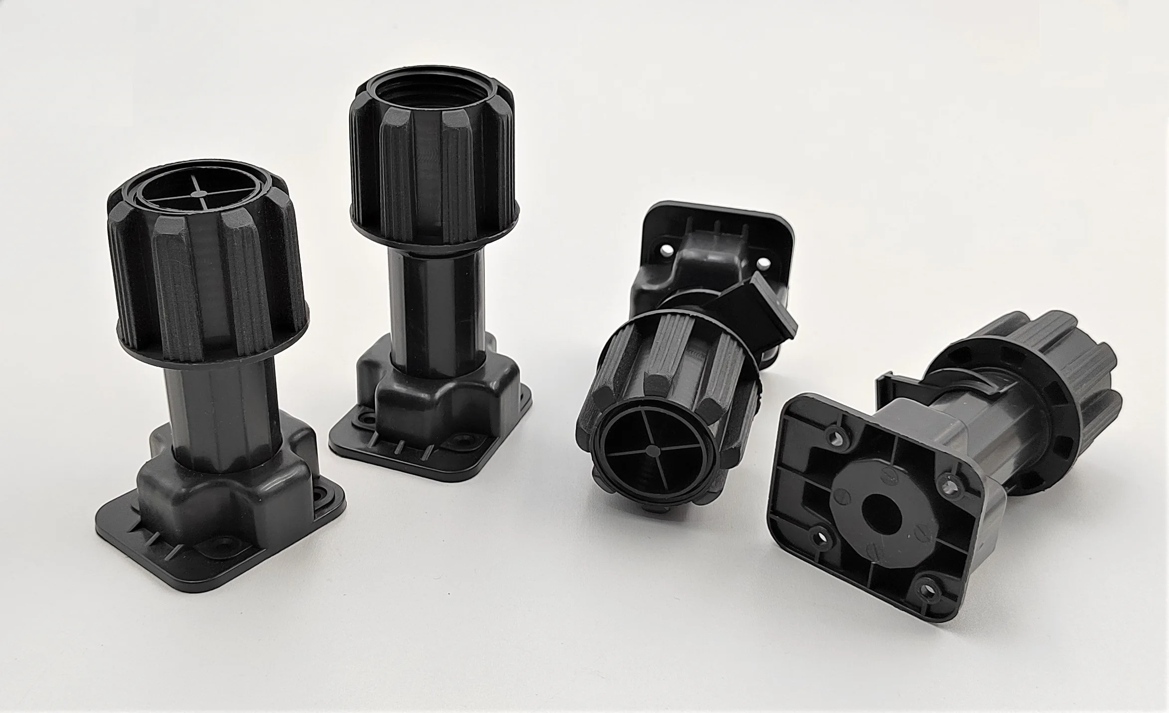 4 inch Adjustable Kitchen Plastic Legs plastic  Black Leveling Plastic Sofa Leg Cabinet  Adjustable Furniture  Legs