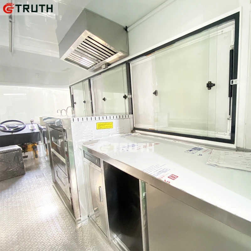 TRUTH Coffee Van Food Caravan кухня пекарня тележка для еды мобильный электрический грузовик с полностью оборудованной кухней