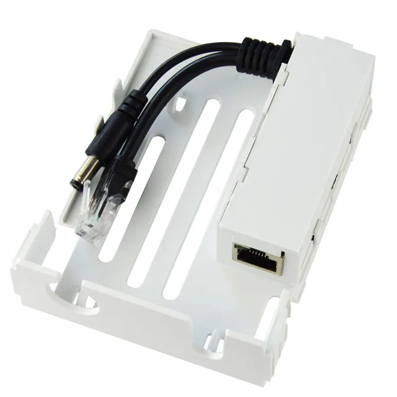 Активные водонепроницаемые PoE Power Over ethernet сплиттер адаптер 48V-12V IEEE 802.3af соответствует 10/100