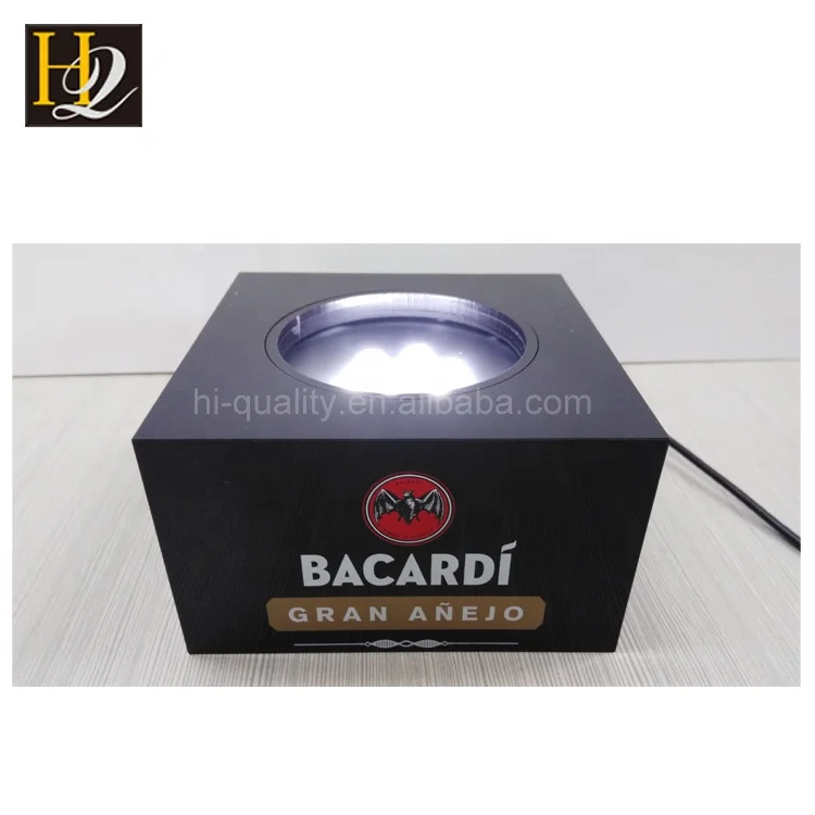 New products Acrylic material stand for bottles Led displays Acrylic single bottle display