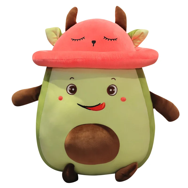
2021 hot sale Animal elephant plush toysCute plush avocado throw pillow doll doll size doll bed throw pillow wholesale 