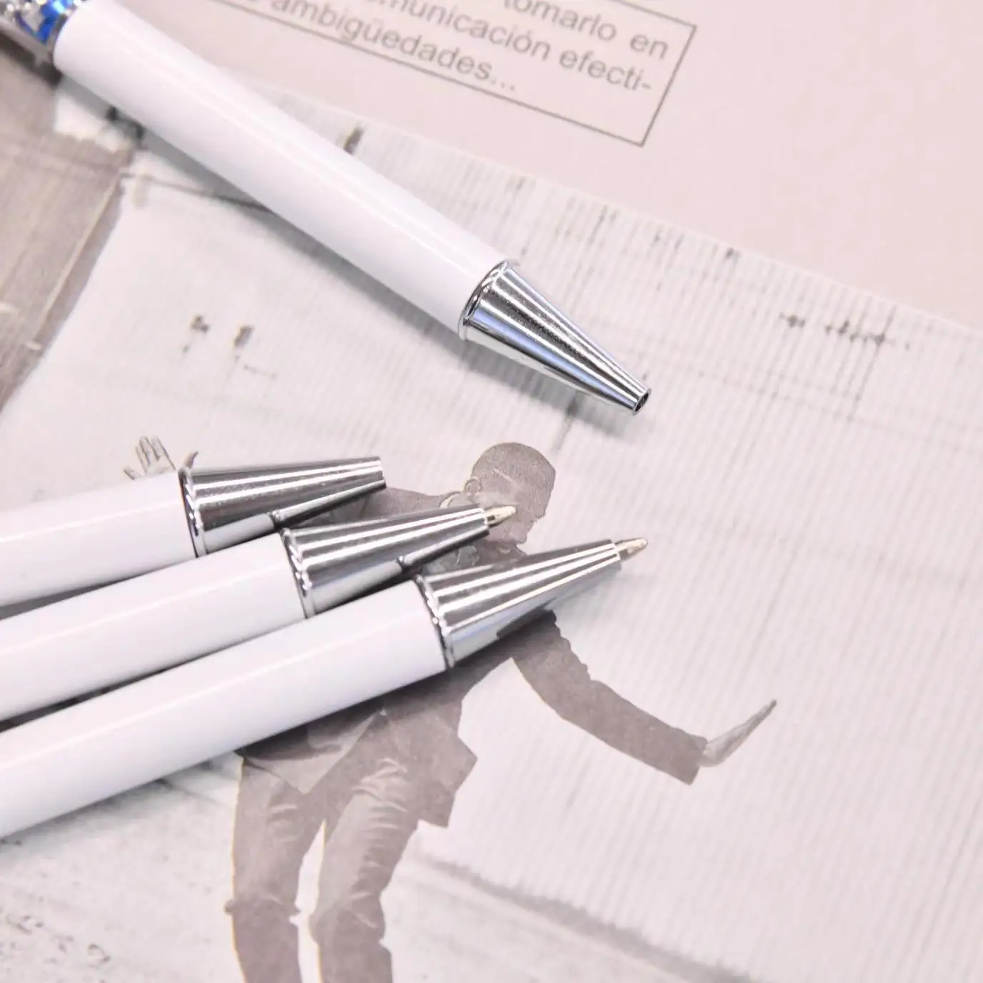 Usa Warehouse Diy Custom Personalized Metal Pen sublimation Ballpoint pen blank for sublimation Printing