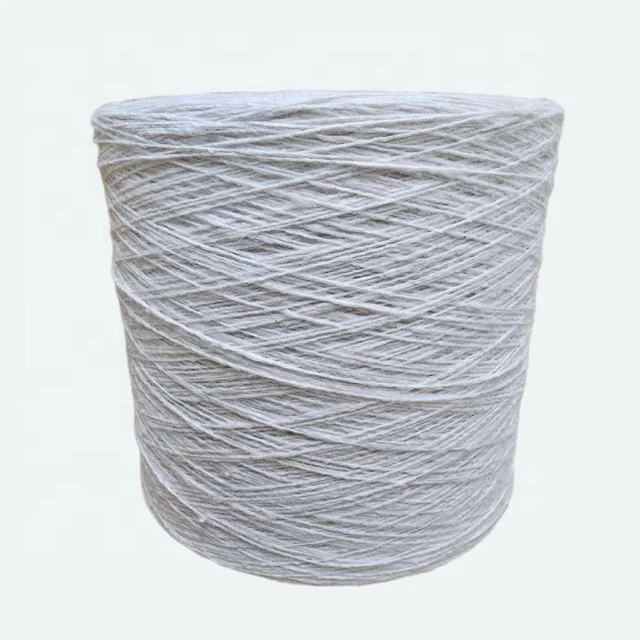 70% Regenerated Cotton 30% Regenerated Polyester 10S Open End Yarn CVC7030 Raw White Yarn For Socks