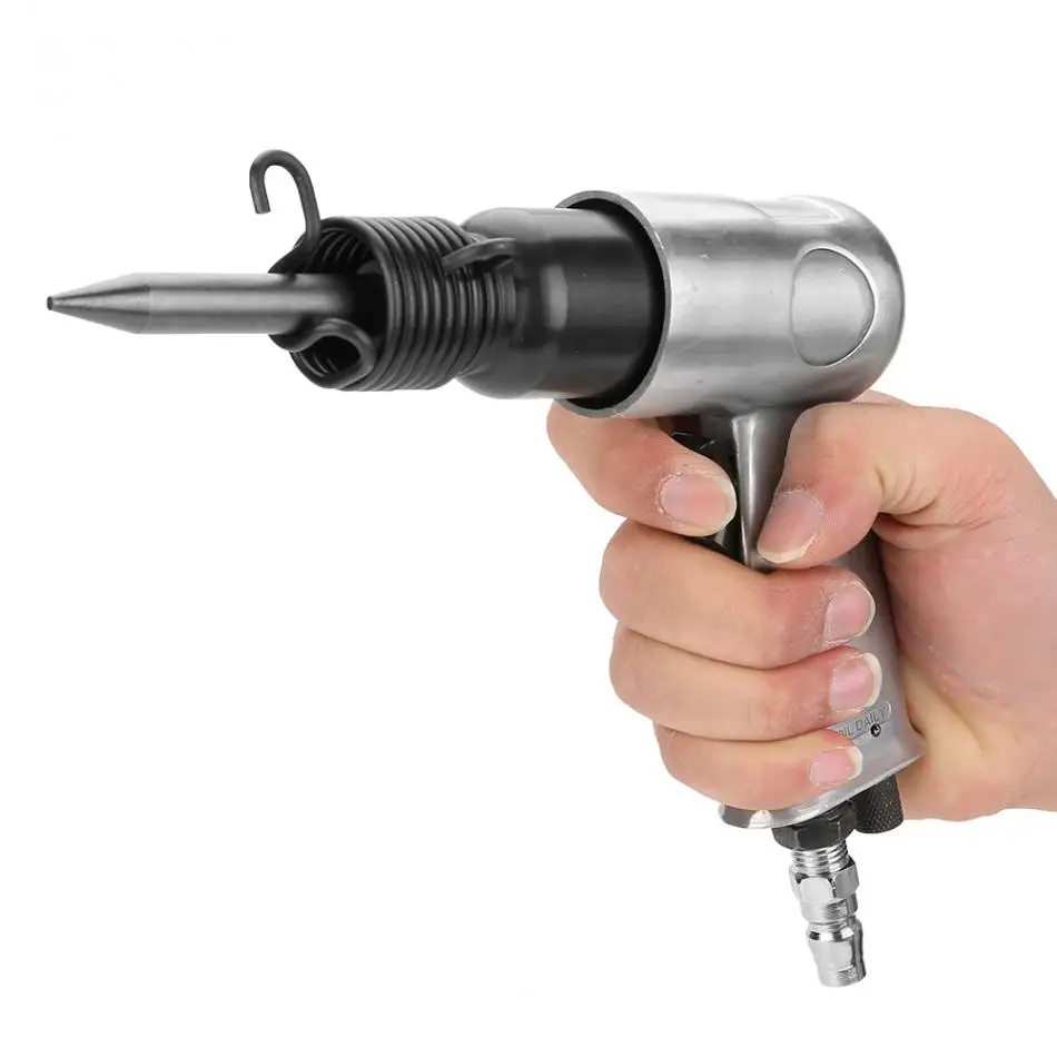 190 Air Hammers pneumatic Chisel performs like  top brands knock out the slab to relocate shower plumbing on a home renovation