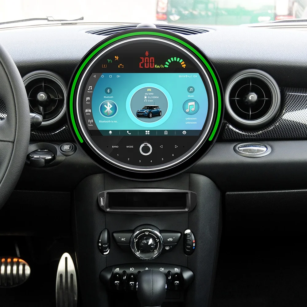 Android 8 core 9inch IPS car screen for BMW mini cooper R56 R60 8 core car radio support original car style  wireless carplay