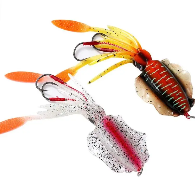 Best Quality Simulation Suit Lure Bait Luminous Bionic Squid fishing lures saltwater sea