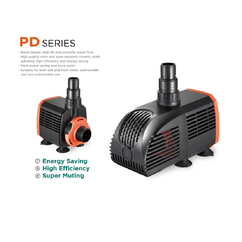 PERIHA PD Fish Tank Submersible Pump Aquarium for Koi Pond Seafood Fountain Rockery Circulation Pumping Water