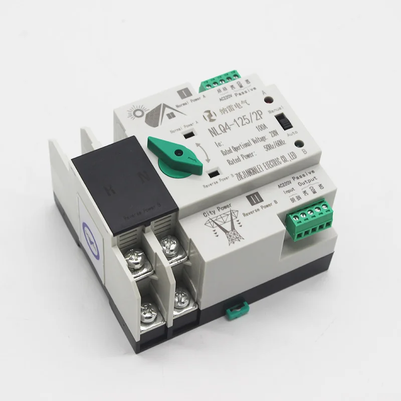 220V 100A 2P dual power automatic transfer switch Fast transfer 4P 63A ATS 4P 63A for solar