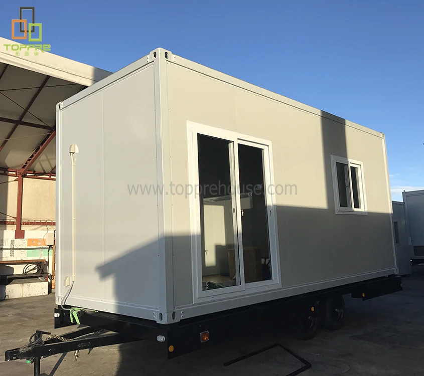 Container caravan moving cold steel rolling container house in afghanistan modular students rooms
