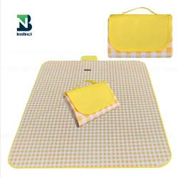 INSTINCT Wholesale waterproof beach picnic blanket oxford foldable beach mat for hiking