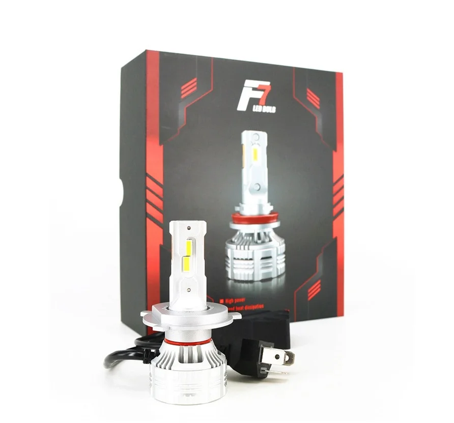 F7 auto LED 130W 14000lm canbus H4 car headlight H7 H8 H11 H1 H3 H13 9005 9006 LED Headlight conversion kit head lamp bulb LUJIA