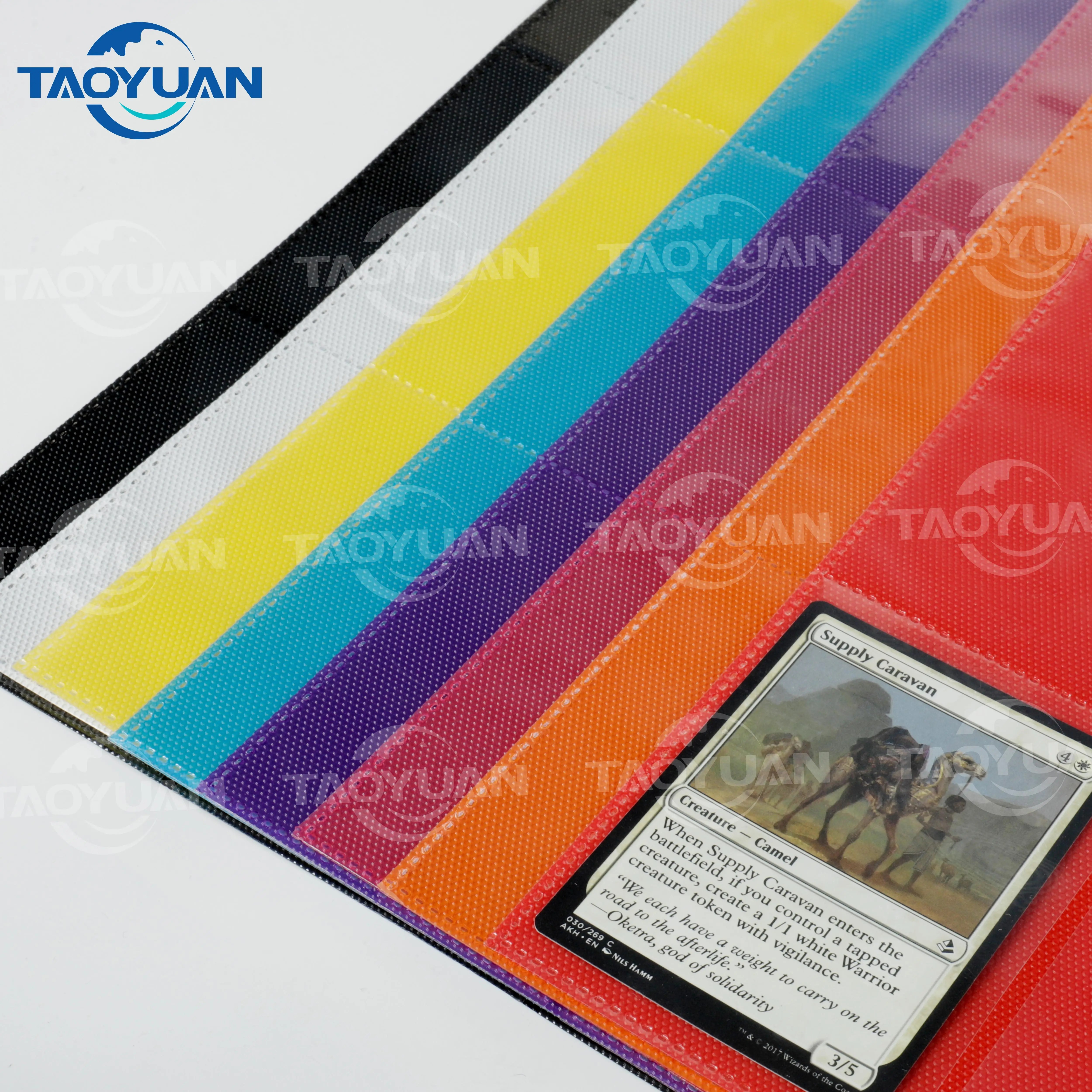 Bowen popular texture WHITE Leather 12 Pocket Zipper premium Binder Album for Magic Yugioh Pokemon 480 cards