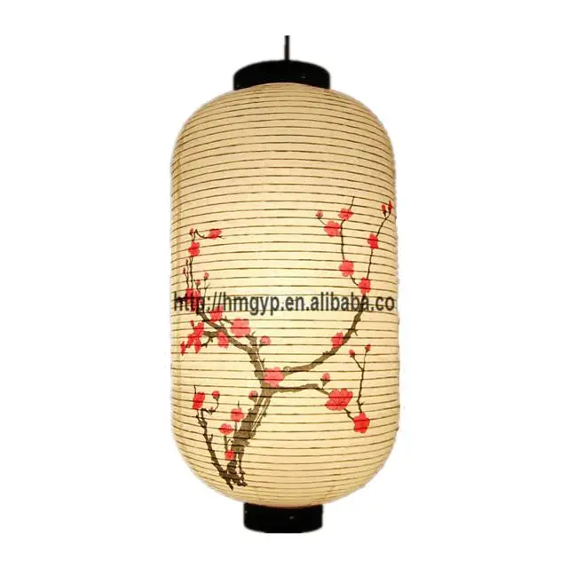 
Japanese Traditional Festival Red Flower Sakura Printed Paper Lantern 