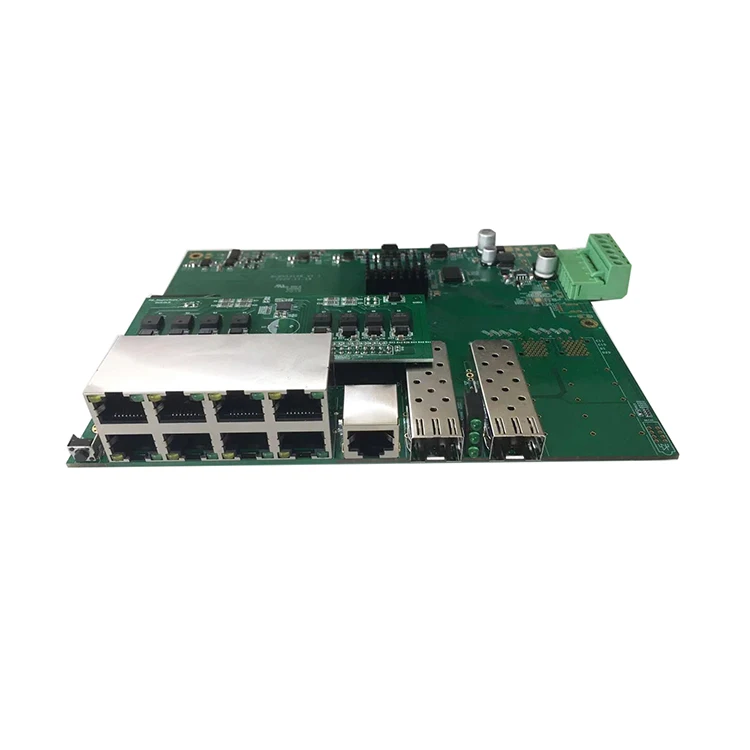 8 port 10/100/1000Mbps industrial enterprise grade Ethernet network switch 2.5G SFP uplink layer 2 managed PoE switch