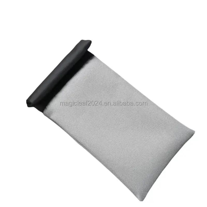 Curl up magnetic opening Faraday phone pouch signal blocking prevent disturbance phone pouch
