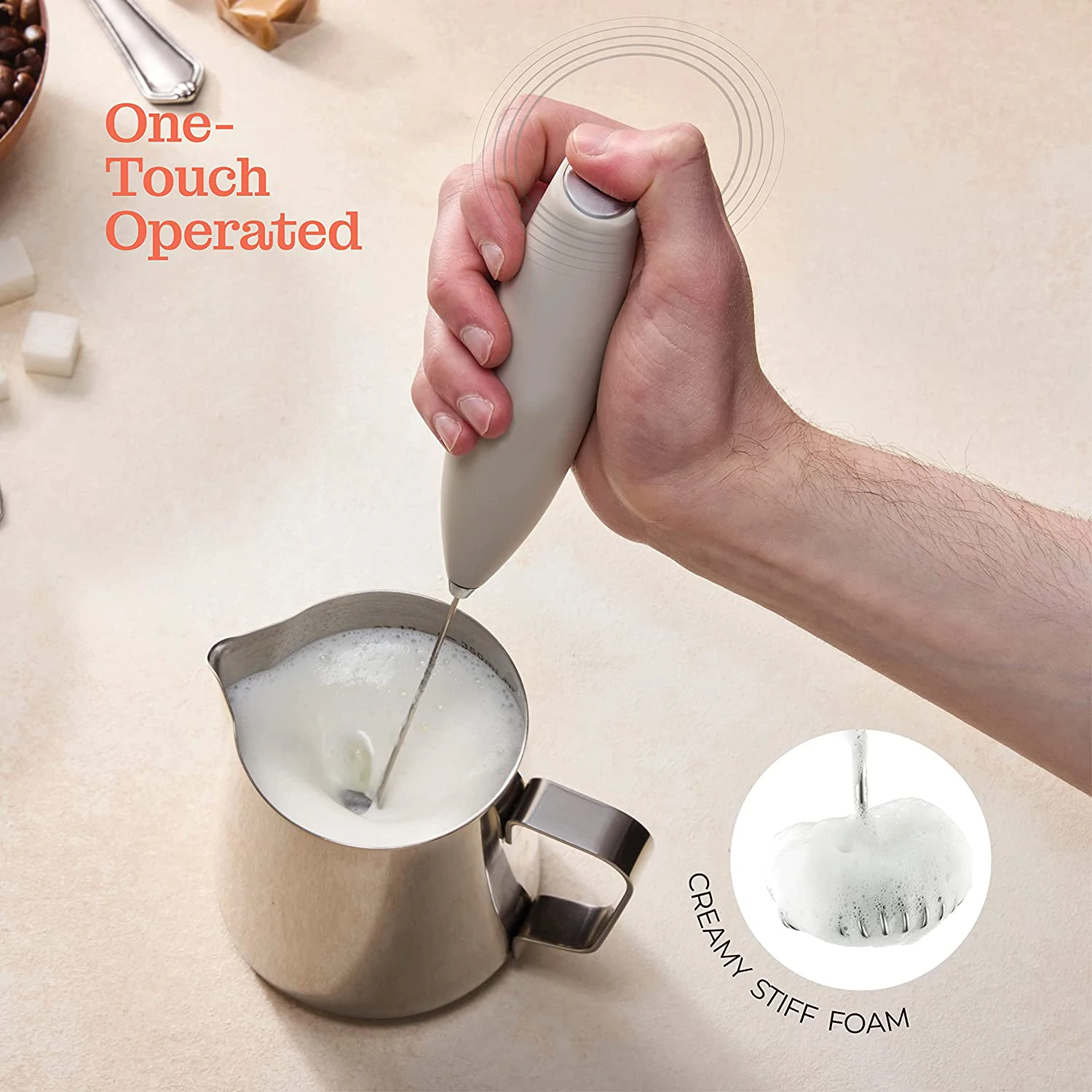 Flash Sale Coffee Heater Stainless Steel 4 In 1 Barista Tool Espresso Machine With Milk Frother Electric Mixer